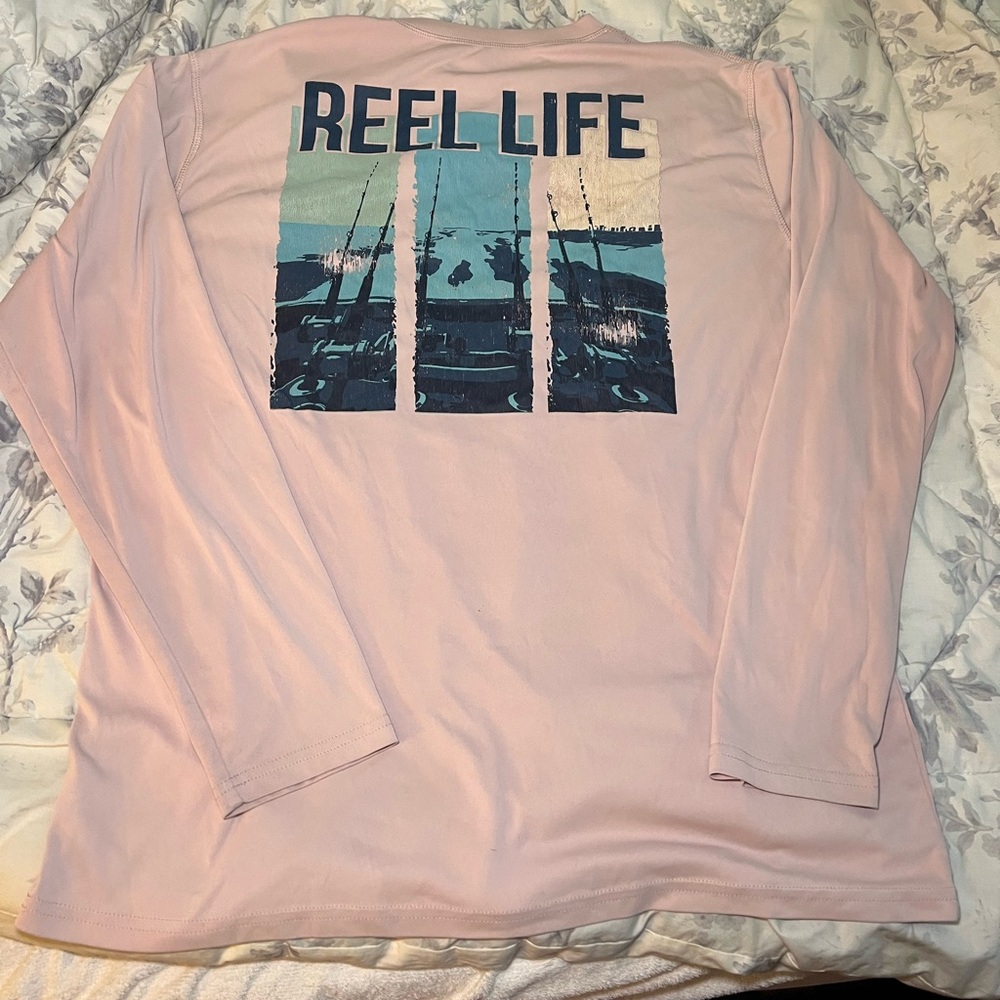 dry fit reel life long sleeve shirt
